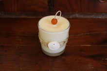 Nautical Sisal & Sand Dolar Design ~ Coconut Soy Wax Round Candle