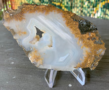 Sagenite Agate Slab (with stand)