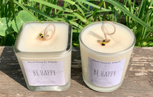 "Be Happy" ~ Lemon Scented Coconut Soy Wax Statement Candle